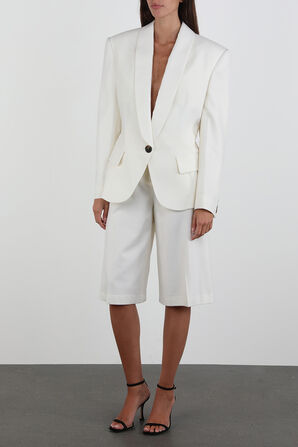 Oversized One Button Blazer in Cream ALEXANDRE VAUTHIER